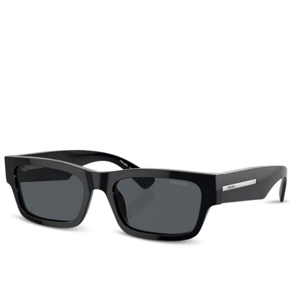 NWT PRADA SUNGLASSES BLACK - Picture 1 of 3